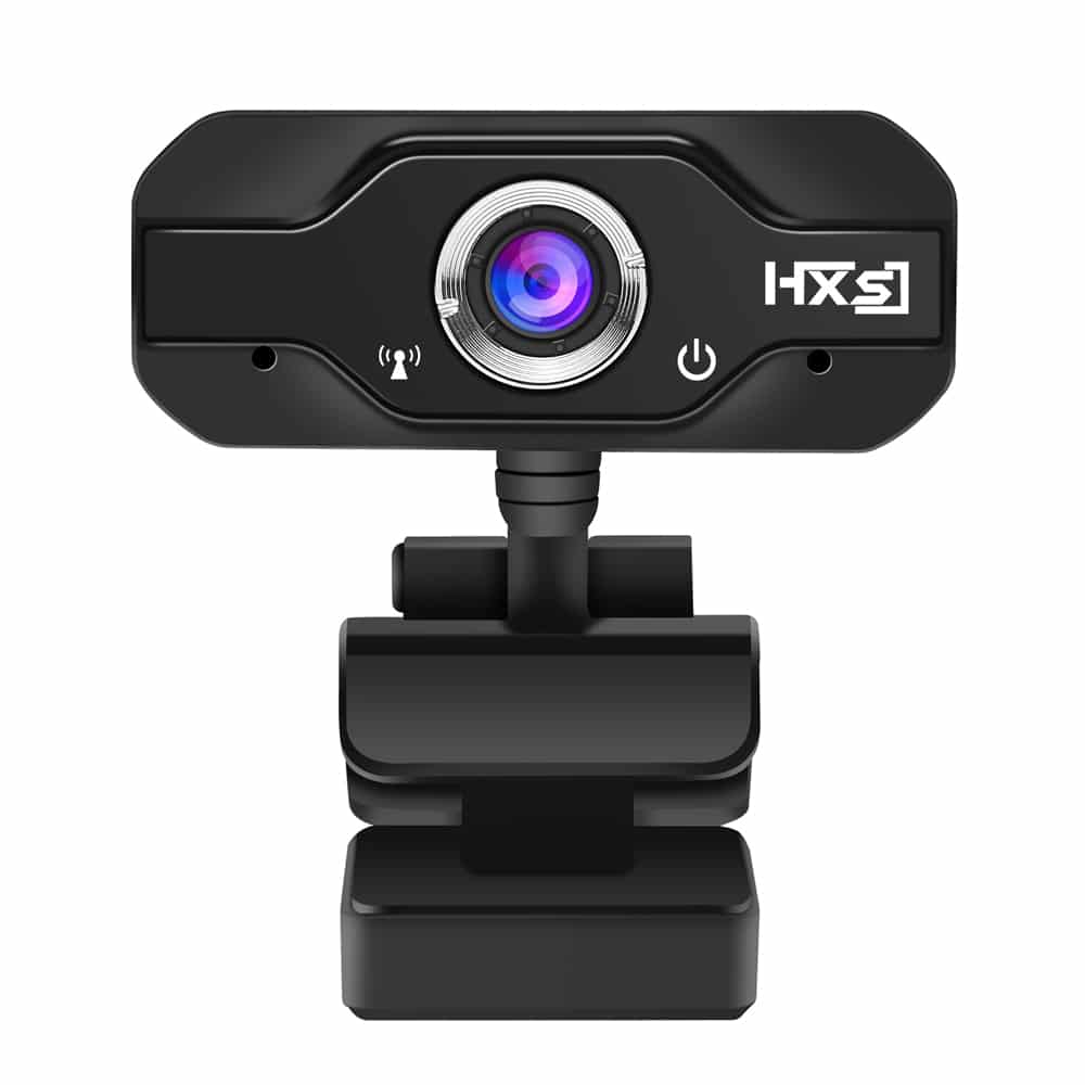 HXSJ S50 USB veebikaamera koos sisseehitatud heli neelava mikrofoniga, must, HD 720P resolutsiooniga.