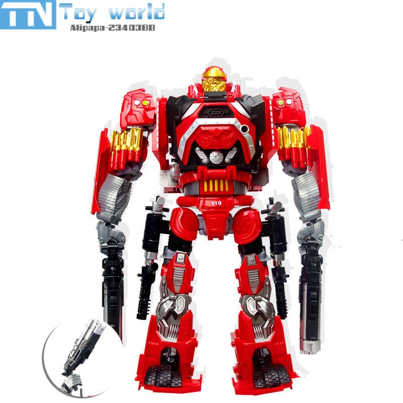 Punane transformer auto/robot mänguasi, mis kujutab endast Korea multifilmide tegelaskuju ja sobib kingituseks lastele.