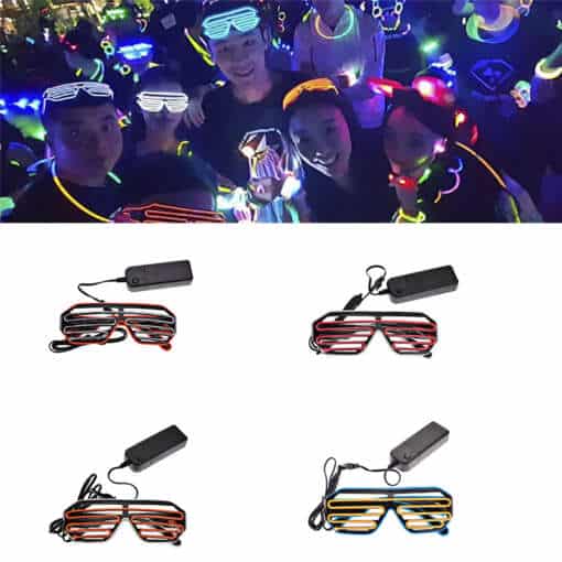 Kahevärvilised LED prillid