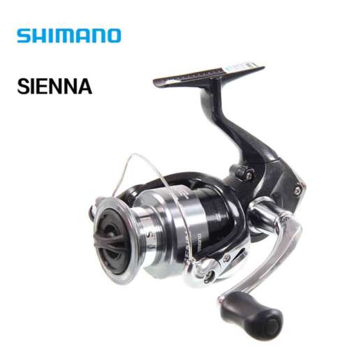SHIMANO SIENNA 1000FE/2500FE/4000FE hõbedane spinningrull, alumiiniumist pool, M-Compact kerega, sobilik magevee kalapüügiks.