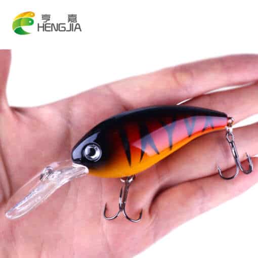 HENGJIA suur Crankbait kalapüügi lant 14g 10cm, värvikas ja detailne disain haugile ja ahvenale.