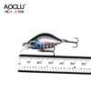 AOCLU värvilised voblerid 4,5 cm, 3 g, uppuvad landid kalapüügiks bassi püüdmiseks, VMC konksudega