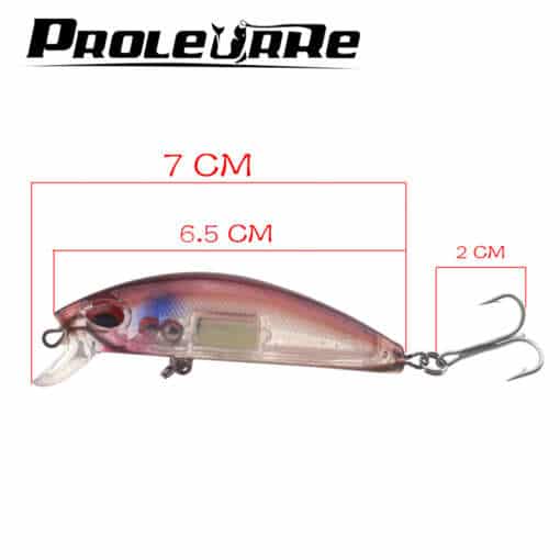 Jaapani laseriga kõva lant, helendav minnow, 7 cm, 11,6 g, kunstlik ABS kala, öise kalastamise landid