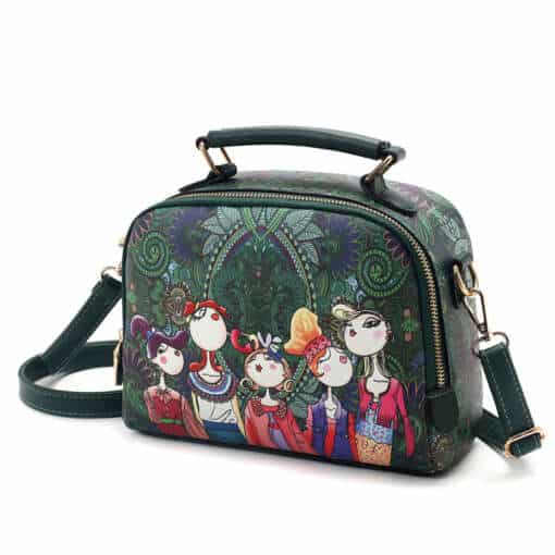 YQYDER 2017 rohelise multikategelasega naiste crossbody kott kõrge kvaliteediga PU nahast.