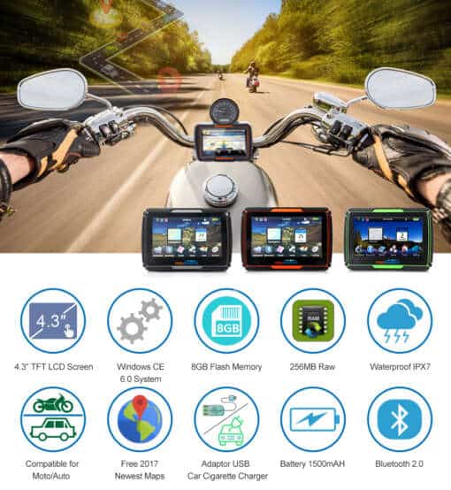GPS navigaator mootorrattale
