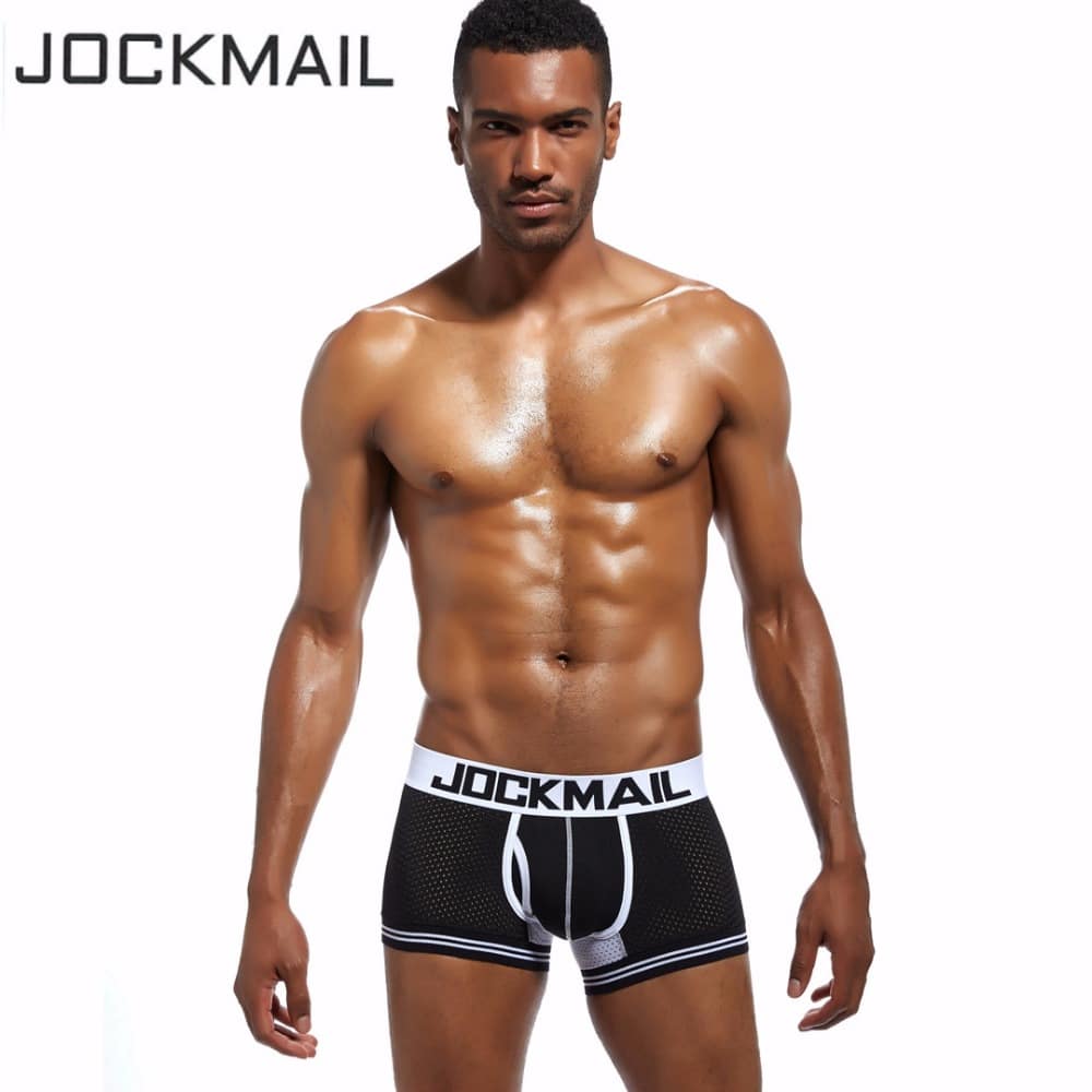 Võrgust "Jockmail" bokserid meeste aluspesu kollektsioonis, hingav ja seksikas disain.