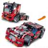 Transformeeruv punane auto koosneb 608 osast, sobib Legoe Technic'uga, Decool 3360 mudel.