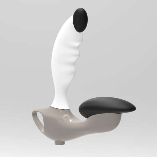 Eesnäärme massaažiseade, mis on valmistatud meditsiinilisest silikoonist, näitab digitaalset ekraani ja ergonoomilist disaini. Seade on suunatud kroonilise bakteriaalse ja abakteriaalse prostatiidi raviks, pakkudes täpseid impulsse ning magnetvälja teraapiat põletiku vähendamiseks.