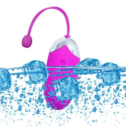 Bluetoothiga juhitav lilla vibreeriv muna, mida saab juhtida äpi kaudu ja mis on valmistatud silikoonist.