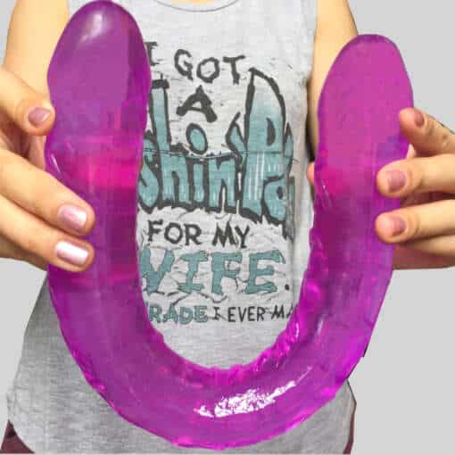Suur dildo, 42 cm, topeltotsaga, sobib naistele, geidele ja lesbidele, seksmänguasi.