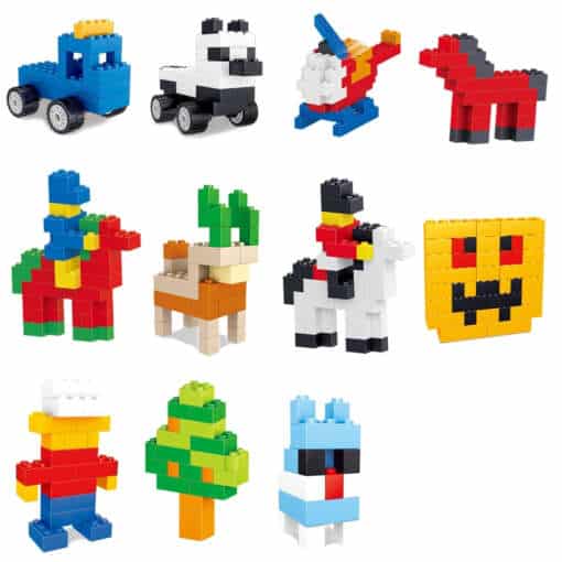 Legoklotside komplekt, 450 tk, loomingulisteks ehitusprojektideks lastele.