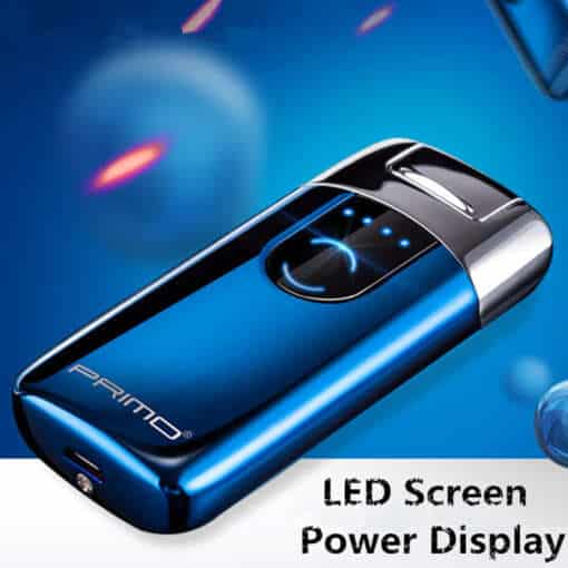 Primo New Dual Arc USB laetav elektrooniline tulemasin LED ekraaniga, sigaretisüütaja plasmalainetusega