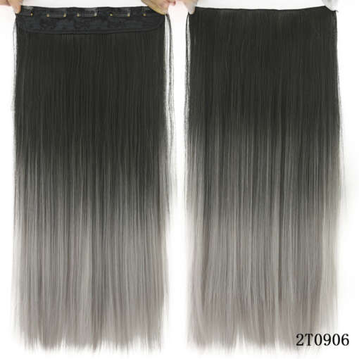 ombre sirged juuksepikendused mustast hallini