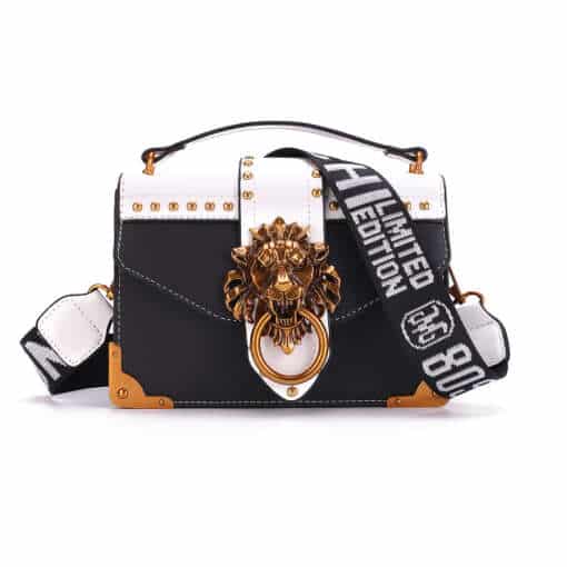Lõvipeaga väike õlakott, elegantne disain, naistele mõeldud käekott, cross-body stiil, kvaliteetne materjal.