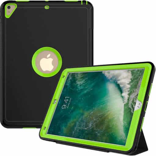 360-kraadise kaitsega, lastele ohutu, põrutuskindel ja vastupidav TPU raskekattega ümbris iPad Pro 10.5 mudelile A1701, koos tugijalaga disainiga.