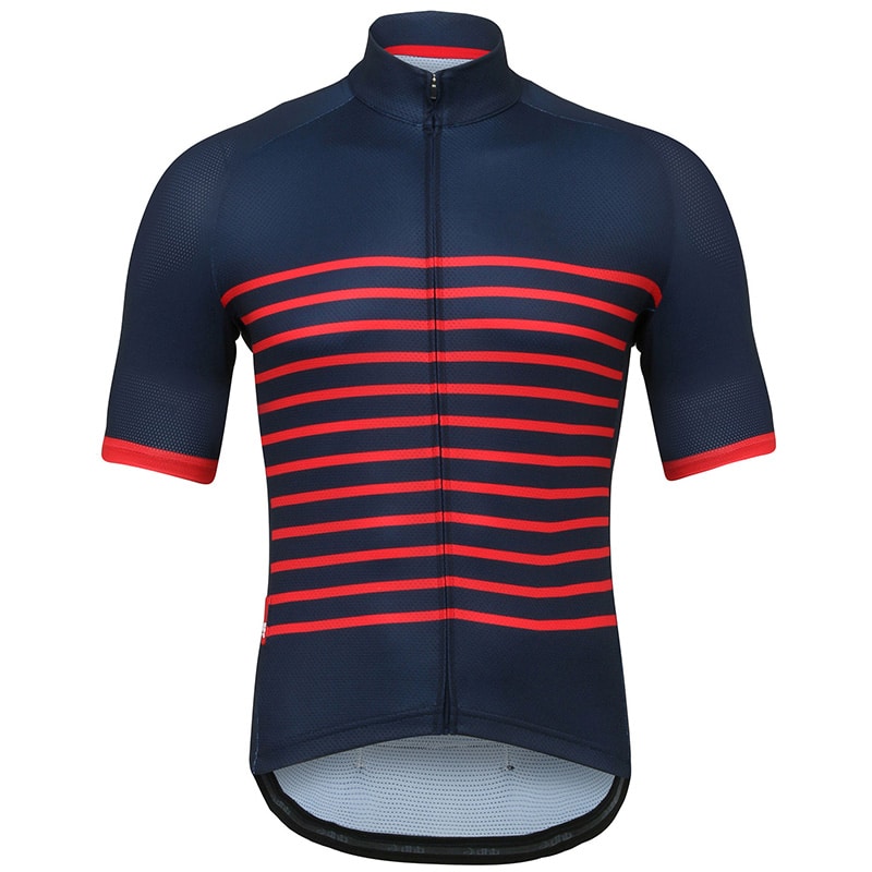 Eest lukuga liibuv meeste lühikeste varrukatega jalgrattasärk Crossrider 2019 Classic stiilis.