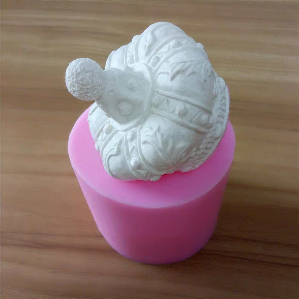 3D silikoonvorm küünalde ja seebi valmistamiseks kroonimustriga