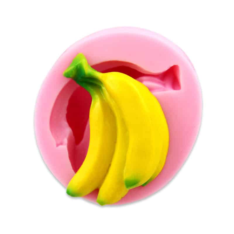 Luyou 3D silikoonist banaanimotiiviga koogivorm, sobilik kasutamiseks fondantide, šokolaadi, kommide, seebi ja küünalde valmistamiseks.