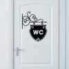 YOYOYU seinakleeps vinüülsticker WC-le, vannitoale ja tualetile, eemaldatav kodukaunistus mustril Mural Poster Y-46