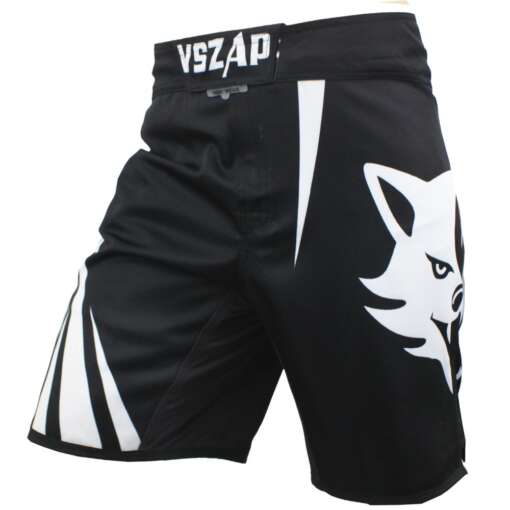 Mustad hundiga MMA püksid treeninguks ja võistlusteks, sobivad kickboxing'uks ja Muay Thai'ks.