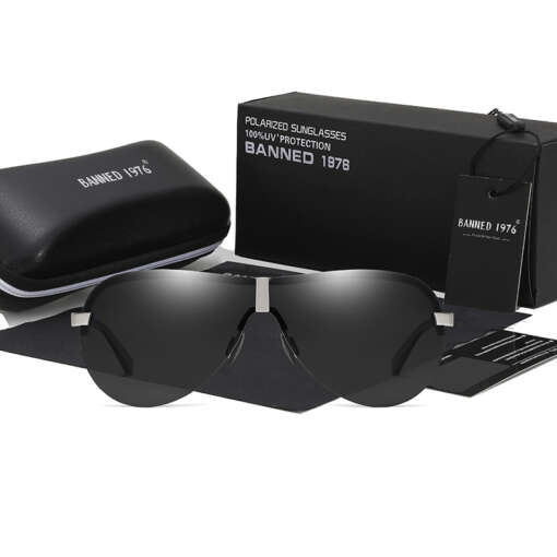 Stiilsed polariseeritud meeste päikeseprillid, UV400 kaitse, alumiinium-magneesium raam, unisex disain, sobivad sõitmiseks ja reisimiseks.