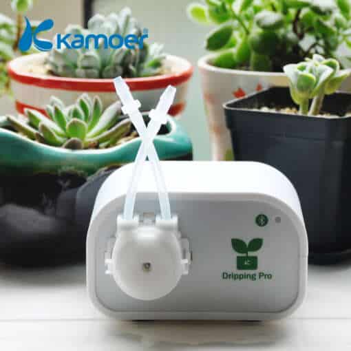 Automaatne taimede kastja, Kamoer Dripping Pro, Bluetooth-juhtimisega mikro-niisutussüsteem, mis on mõeldud rõdule, koju, kontorisse või väikesele kasvuhoonele, kastab kuni 8 taime.