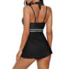 Valgete triipudega tankiinid naistele, suuruses 5XL, rannariided, monokini stiilis ujumistrikoo, pluss-suurus, naiste suve mood