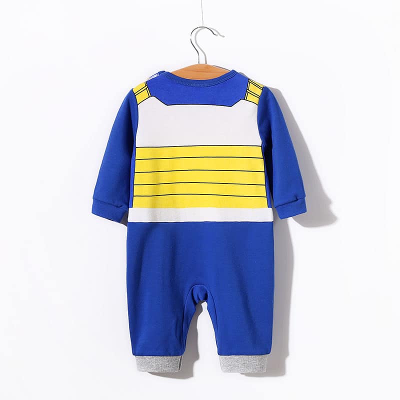 Multika "Dragon Ball" teemaline pikk body beebidele, 100% puuvill, pikkade varrukatega, Vegeta kujundusega.