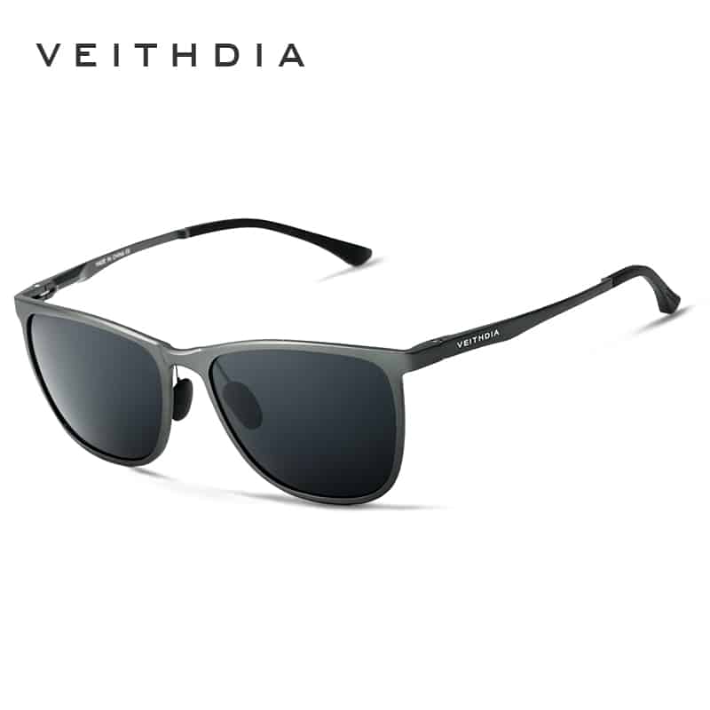 VEITHDIA retro alumiinium-magneesium meeste päikeseprillid polariseeritud läätsedega, vintage stiilis ja sõiduprillid meestele. Kerged ja vastupidavad.