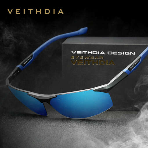 VEITHDIA polariseeritud meeste päikeseprillid, stiilne ja sportlik disain, originaalkarbis.