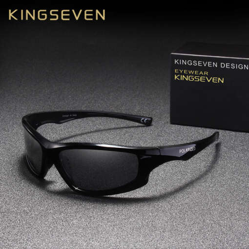 KINGSEVEN 2019 brändi disainiga polariseeritud päikeseprillid meestele, UV400 kaitse, stiilne ja moodne aksessuaar autojuhtidele.