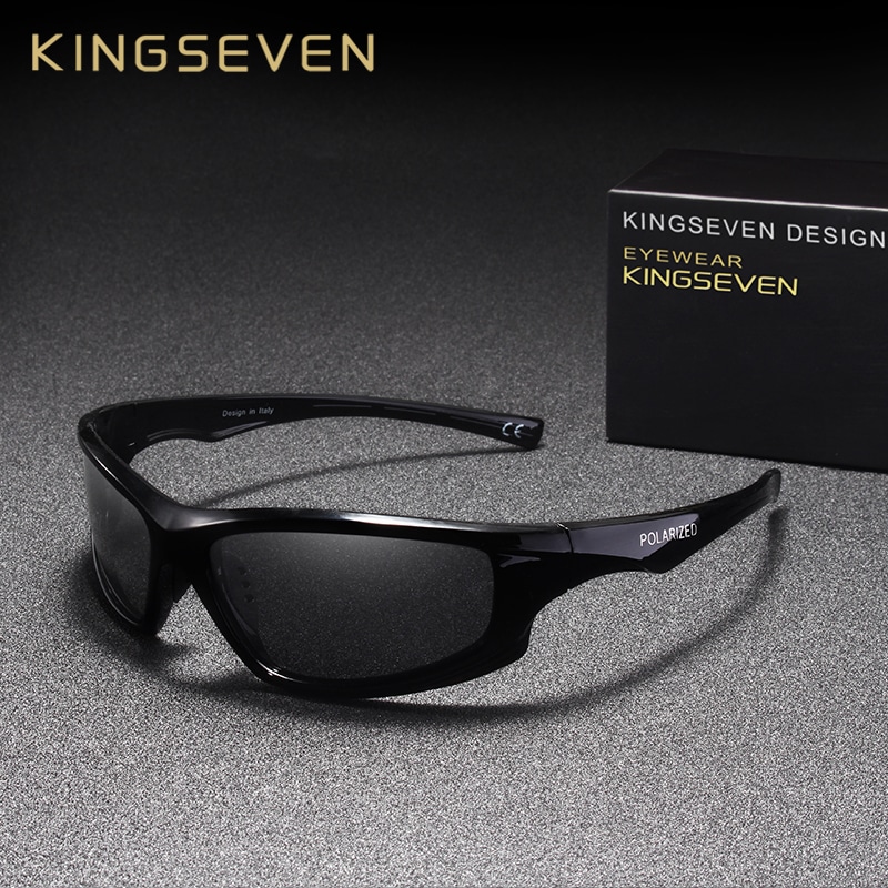 KINGSEVEN 2019 brändi disainiga polariseeritud päikeseprillid meestele, UV400 kaitse, stiilne ja moodne aksessuaar autojuhtidele.