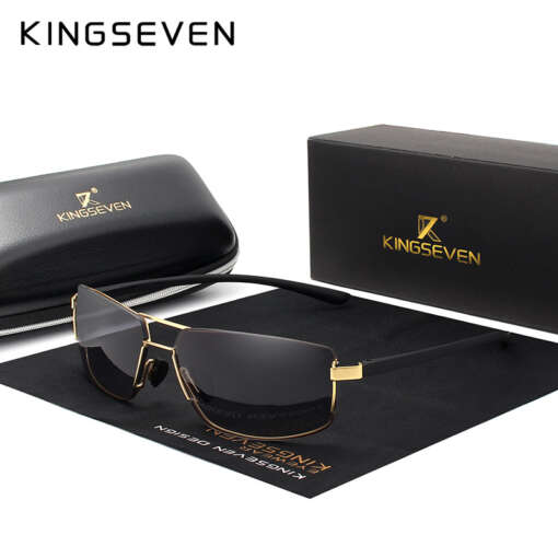 KINGSEVEN brändi päikeseprillid meestele, kandiline raam, unisex disain, klassikalised ja moodsad.
