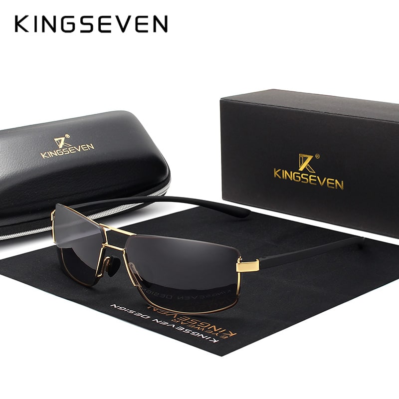 KINGSEVEN brändi päikeseprillid meestele, kandiline raam, unisex disain, klassikalised ja moodsad.