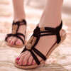 Naiste suvised gladiator stiilis boho sandaalid, mugavad ja soodsad jalatsid rannas kandmiseks.