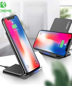 FLOVEME 10W Qi juhtmevaba laadija koos alusega, sobib iPhone 8, X, Xs ja Samsung Galaxy S10 Plus, S8, S9, S7 Edge kiireks laadimiseks