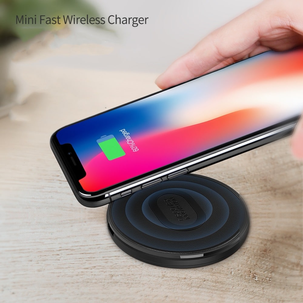 Ümmargune juhtmevaba telefonilaadija Nillkin Mini 10W kiire laadimisalus, sobib Samsung Galaxy S10, S10+, S9+, S9, S6, iPhone Xs Max, X ja Xiaomi 9 jaoks.