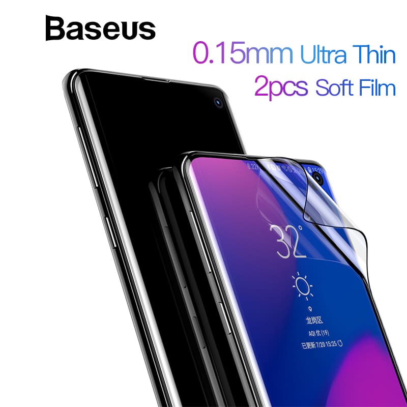 Baseus 0.15mm ekraanikaitse Samsung Galaxy S10 ja S10 Plus jaoks, õhuke ja täieliku katvusega pehme kile.