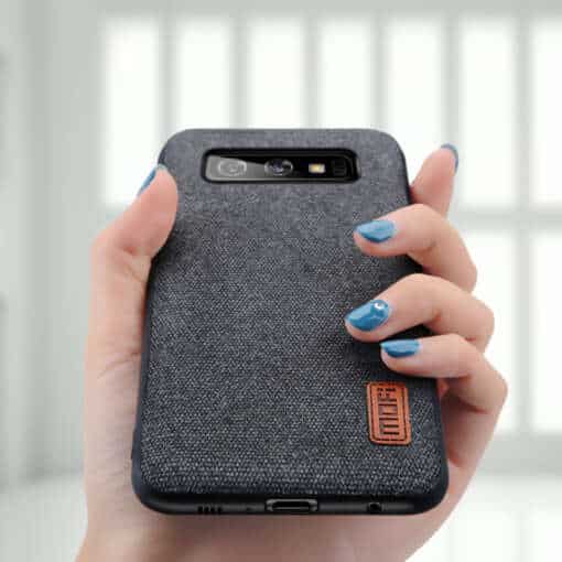 Samsung Galaxy S10 riidest tagakaas koos MOFI äriliku disainiga, sobib mudelitele S10, S10 Plus ja S10E.