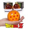 Dragon Ball Z kristallkuul, heleoranž klaaskera, mille sees punased tähed.