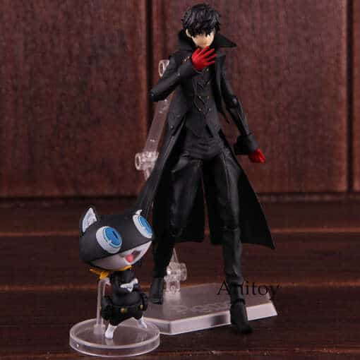 Figma 363 Persona 5 figuriin, kujutab populaarse videomängu tegelast detailse disainiga.