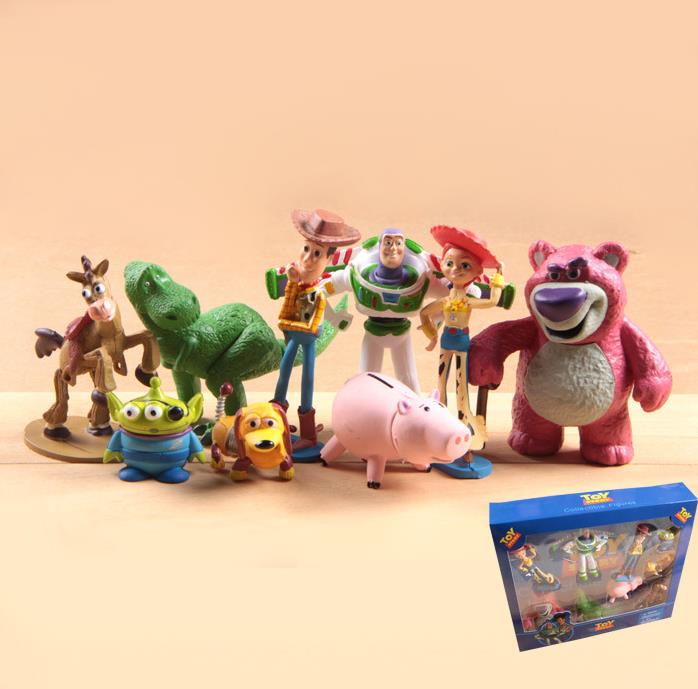 toy story 3 figuriinid 9 tk komplekt erinevad tegelased mänguasjad lastele