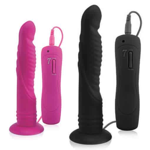 Iminapiga vibreeriv dildo roosas või mustas värvitoonis, minimalistlik ja stiilne disain.