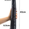 Suur dildo, 43 cm, must, silikoonmaterjal
