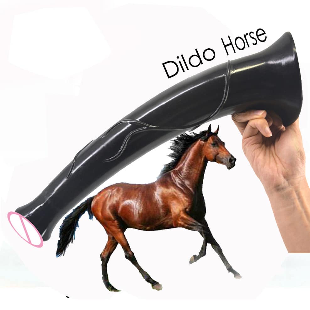 Suur dildo, 43 cm, must, realistlik disain