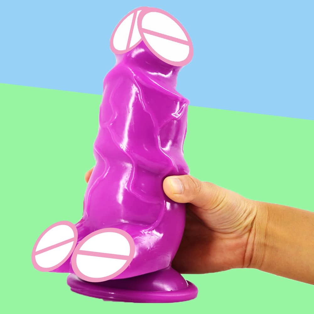 Jäme must iminapaga dildo hallil taustal