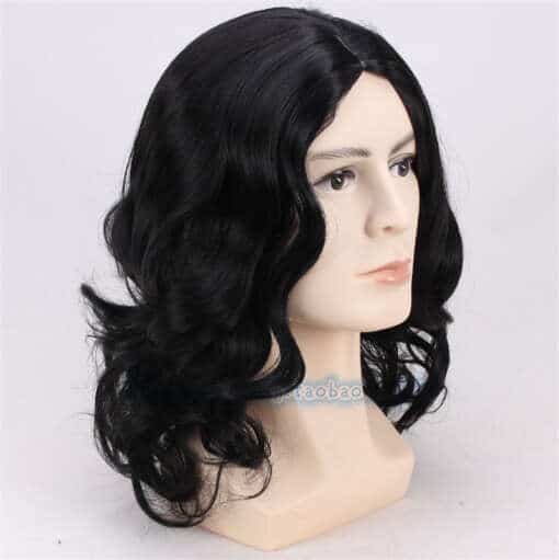 severus snape parukas must pikk sirge juuksepikendus harry potter kostüümiaksessuaar täiskasvanutele ja lastele