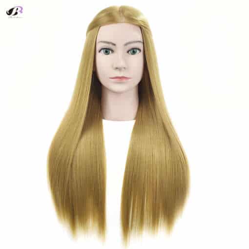 blondide juustega mannekeeni pea frontalvaates