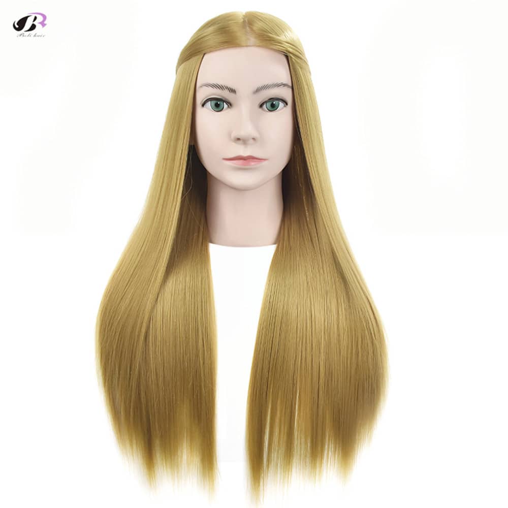 blondide juustega mannekeeni pea frontalvaates