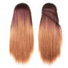 ombre juustega treeningpea pruunide ja blondide toonidega sirged juuksed mannequin peal